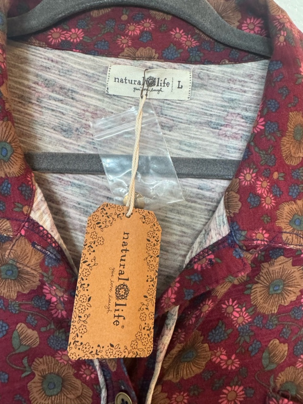 Natural Life Women’s L Christa Maxi Dress Comfort Boho Eclectic Romantic Prarie - Picture 5 of 9